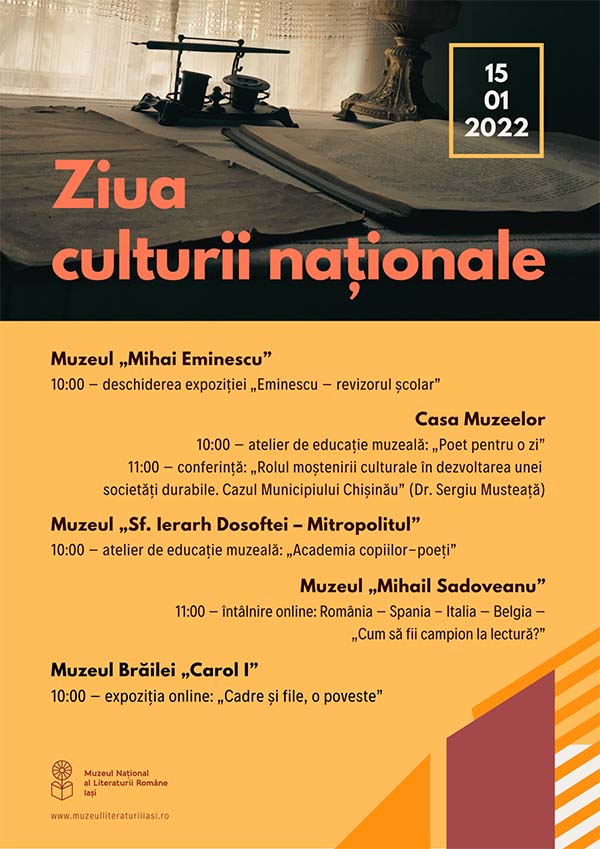 Shah Confuse Syndicate Ziua Culturii Naționale la MNLR Iași - In Oras - Iasi