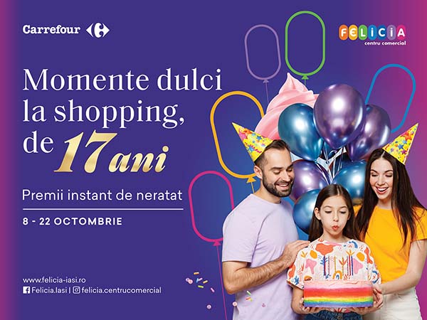 Momente dulci la shopping, de 17 ani