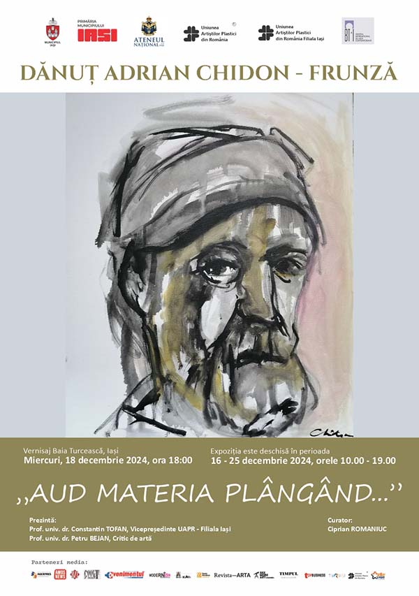 Afiș expoziție ”Aud materia plângând...”