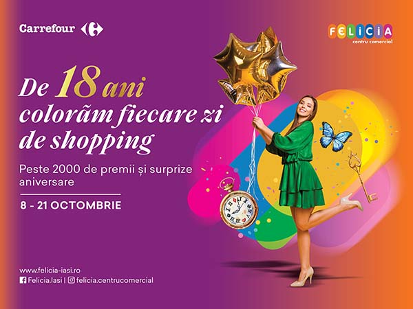 18 ani de centrul comercial felicia iasi