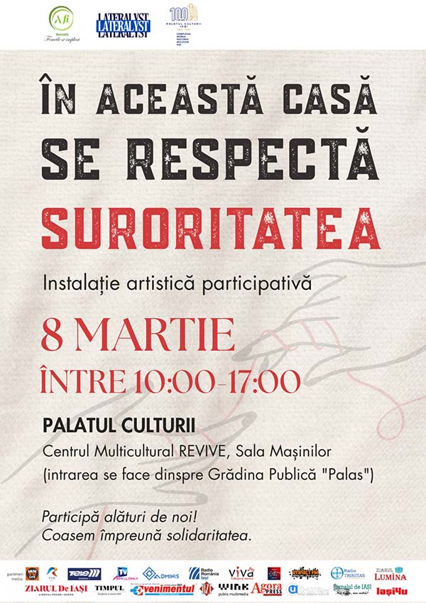 „În această casă se respectă suroritatea” - instalație artistică participativă la Palatul Culturii